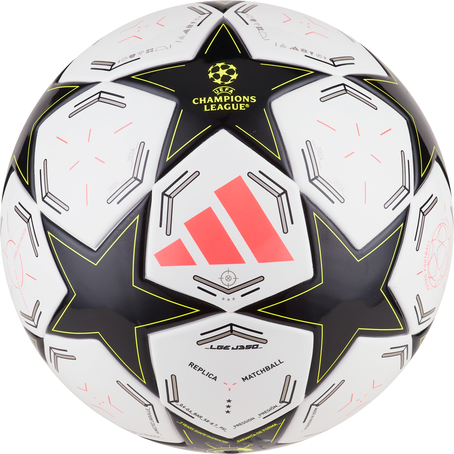 UCL League J350 24/25 Group Stage Football Kids white