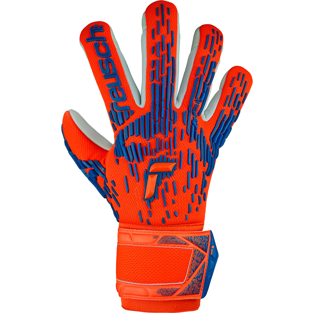 Attrakt Freegel™ Silver Goalkeeper Gloves hyper orange