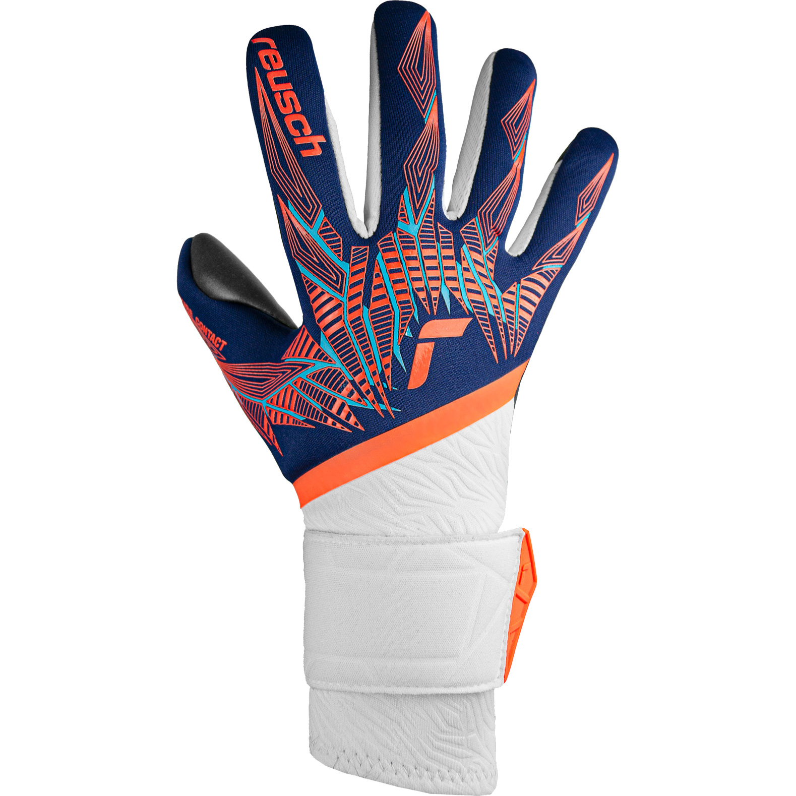 Pure Contact Gold Goalkeeper Gloves premium blue