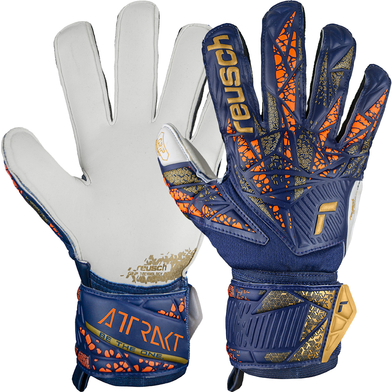 Attrakt Grip Goalkeeper Gloves premium blue