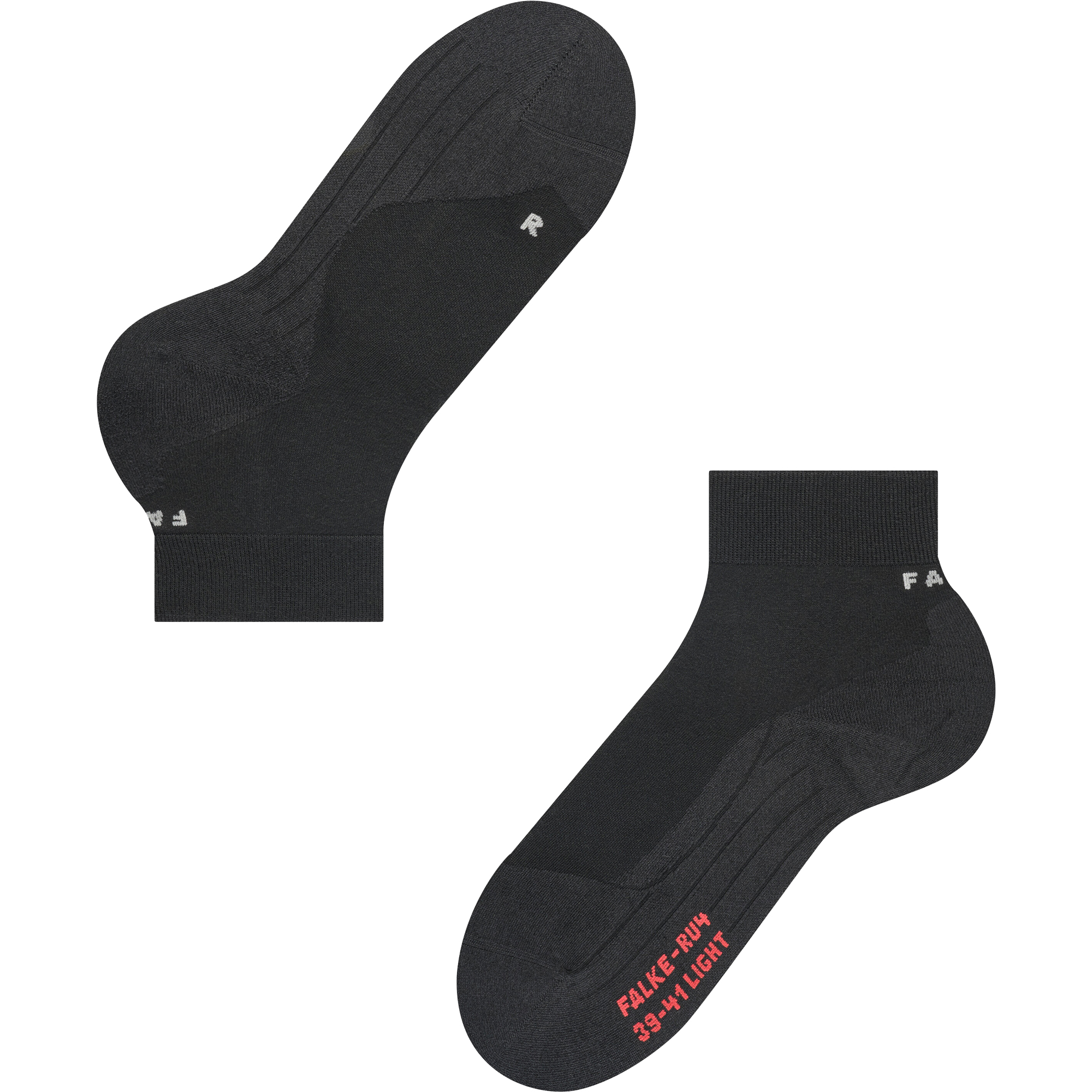 RU4 Light Short Running Socks Women black