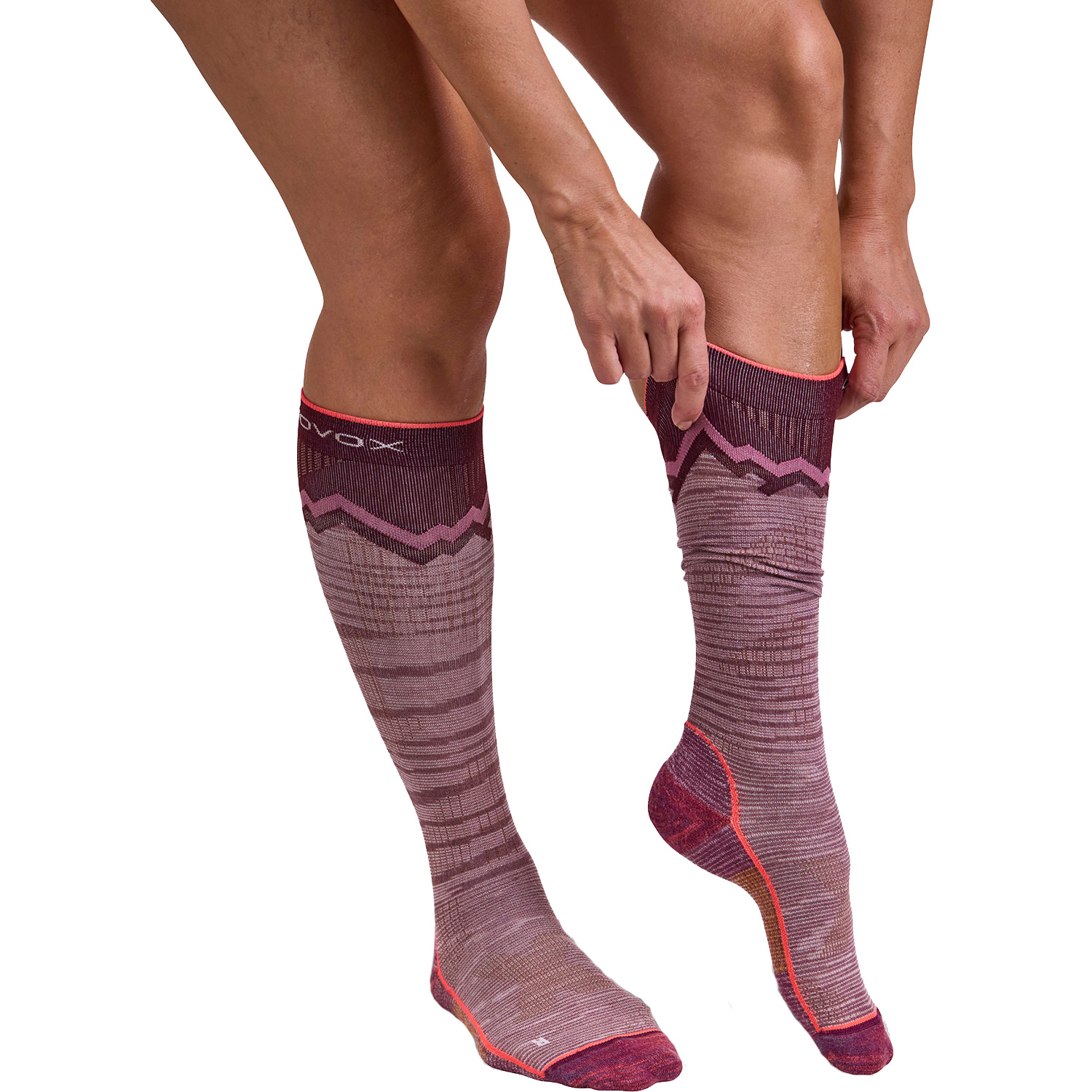 Tour Long Socken Damen mountain rose