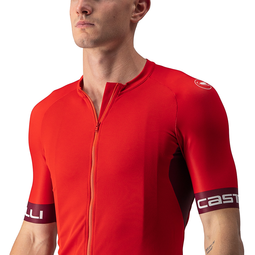 Entrata VI Cycling Jersey Men red bordeaux ivory