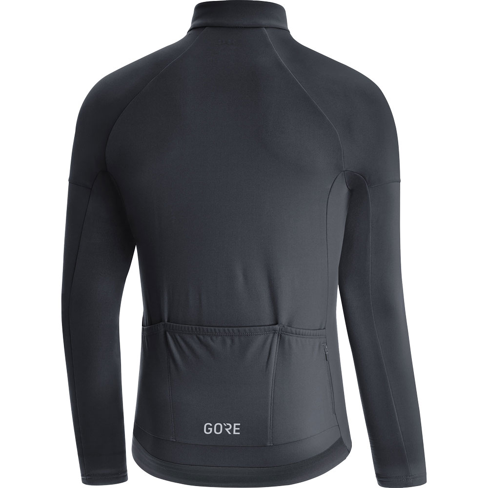 C3 Thermo Jersey Radtrikot Herren schwarz