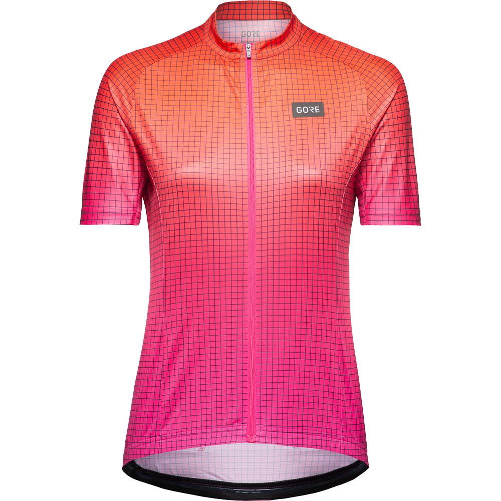 Grid Fade Jersey Women pink fireball