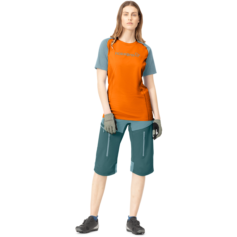 Fjørå Equaliser Lightweight T-Shirt Women orange popsicle tourmaline