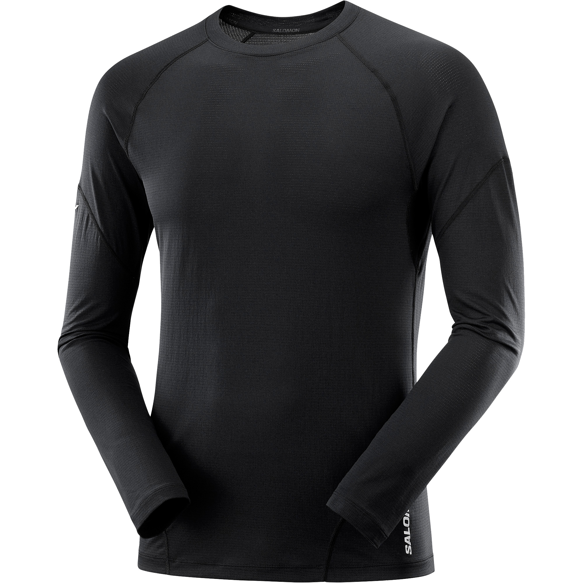 Cross Run Longsleeve Men deep black