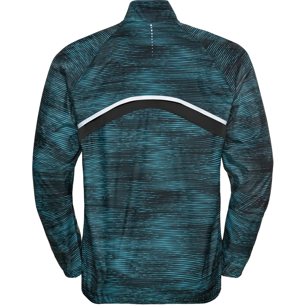 Zeroweight Print Jacket Herren horizon blue graphic