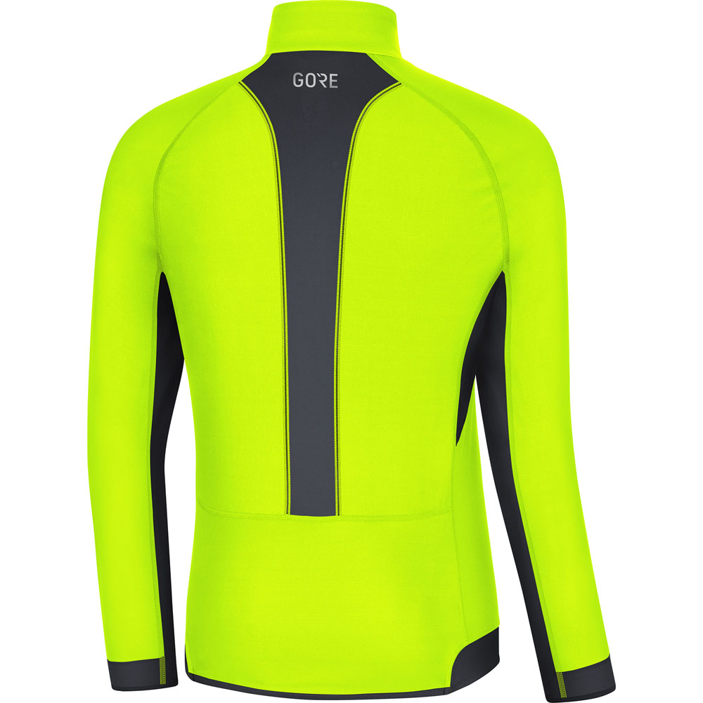 R3 Partial Gore® Windstopper® Laufshirt Herren neon yellow black