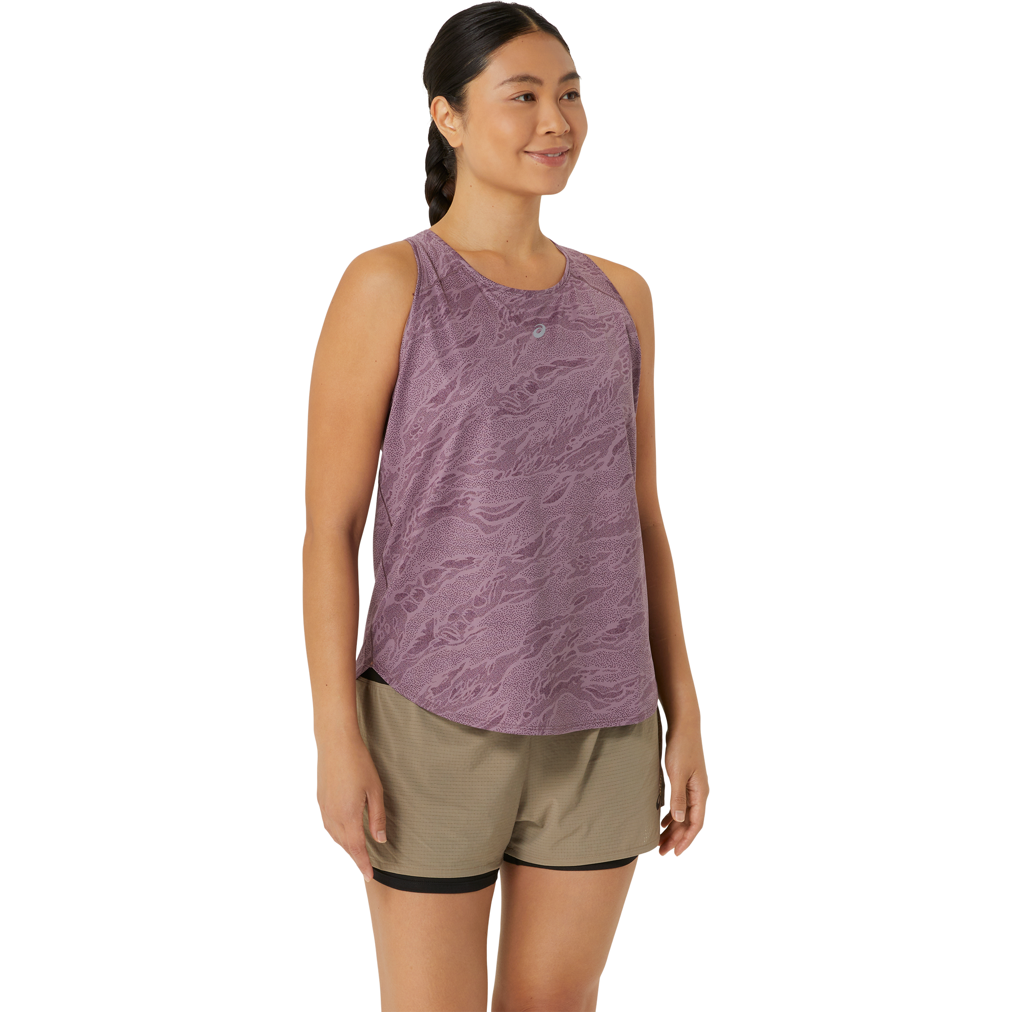 Road All Over Print Tanktop Damen dusty mauve