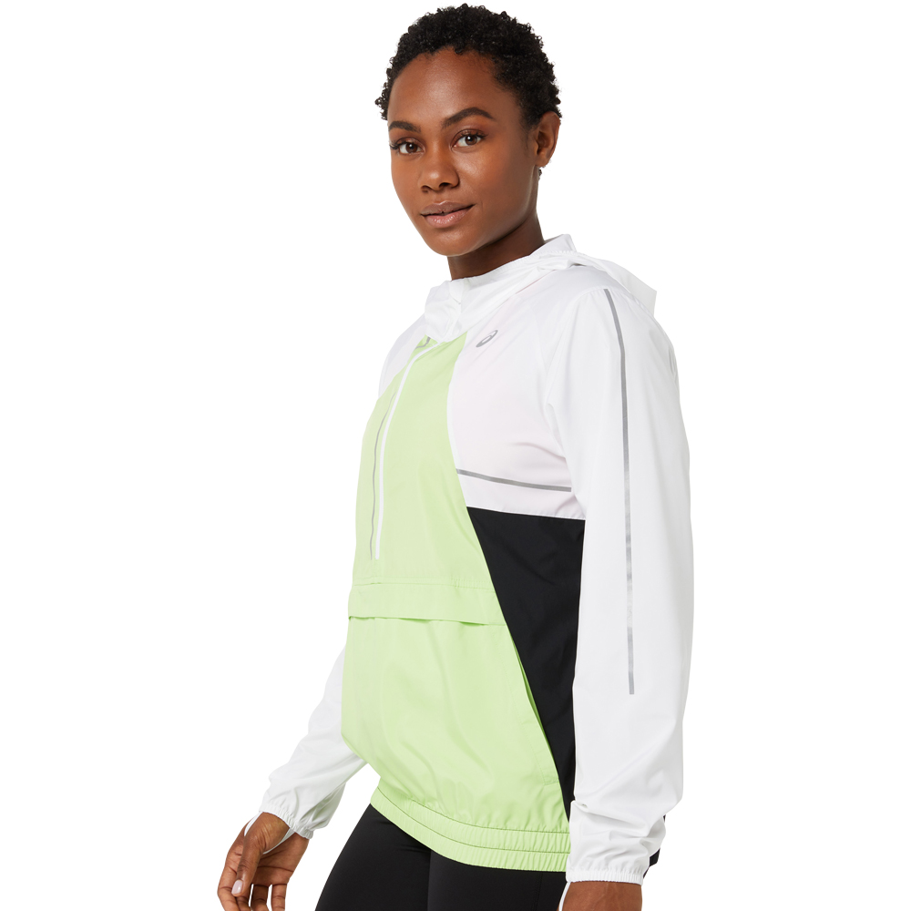 Lite-Show Laufjacke Damen brilliant white lime green