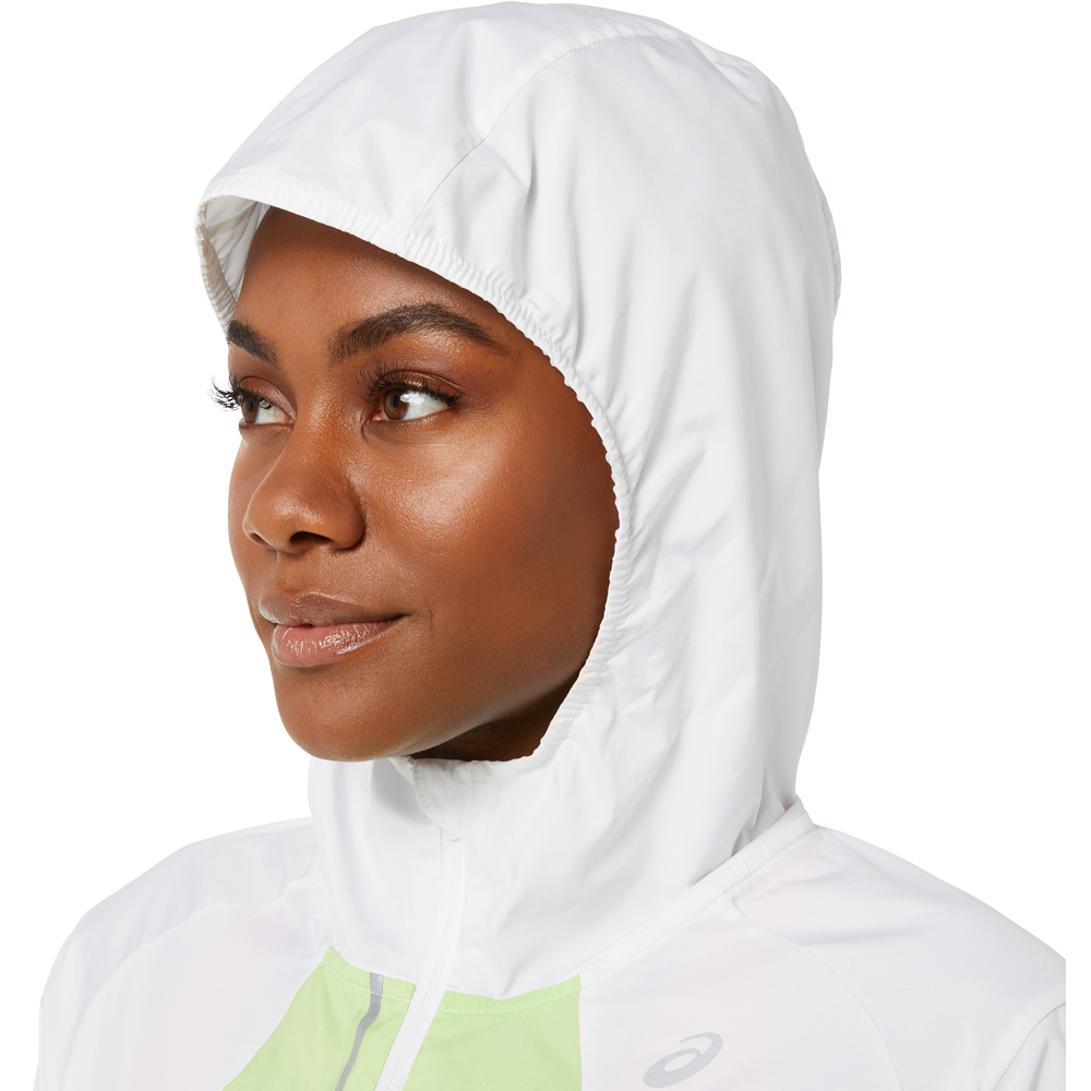 Lite-Show Laufjacke Damen brilliant white lime green