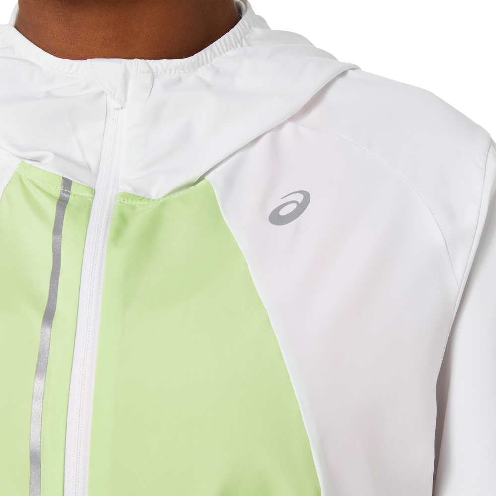 Lite-Show Laufjacke Damen brilliant white lime green