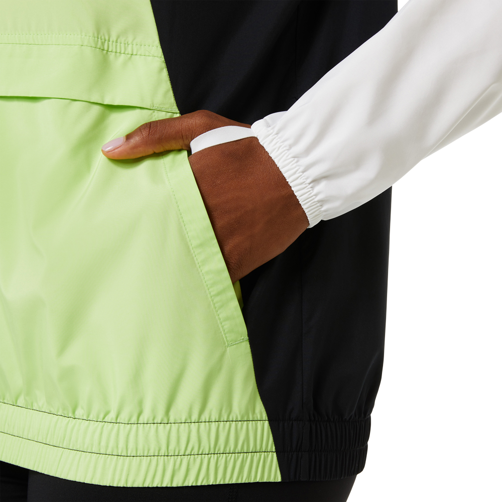 Lite-Show Laufjacke Damen brilliant white lime green