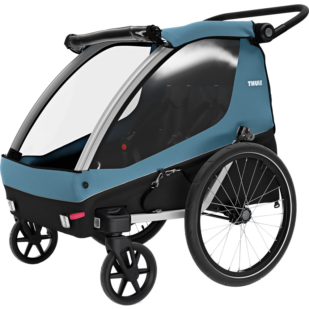 Courier 3 in 1 Bike Trailer aegean blue 2023