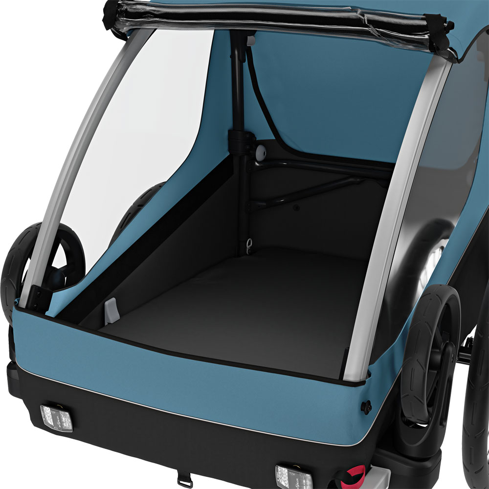 Courier 3 in 1 Bike Trailer aegean blue 2023