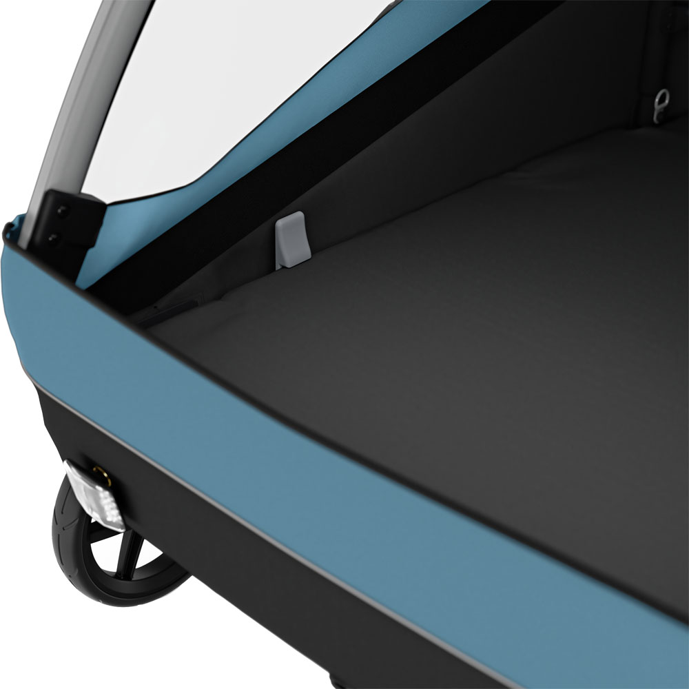 Courier 3 in 1 Bike Trailer aegean blue 2023