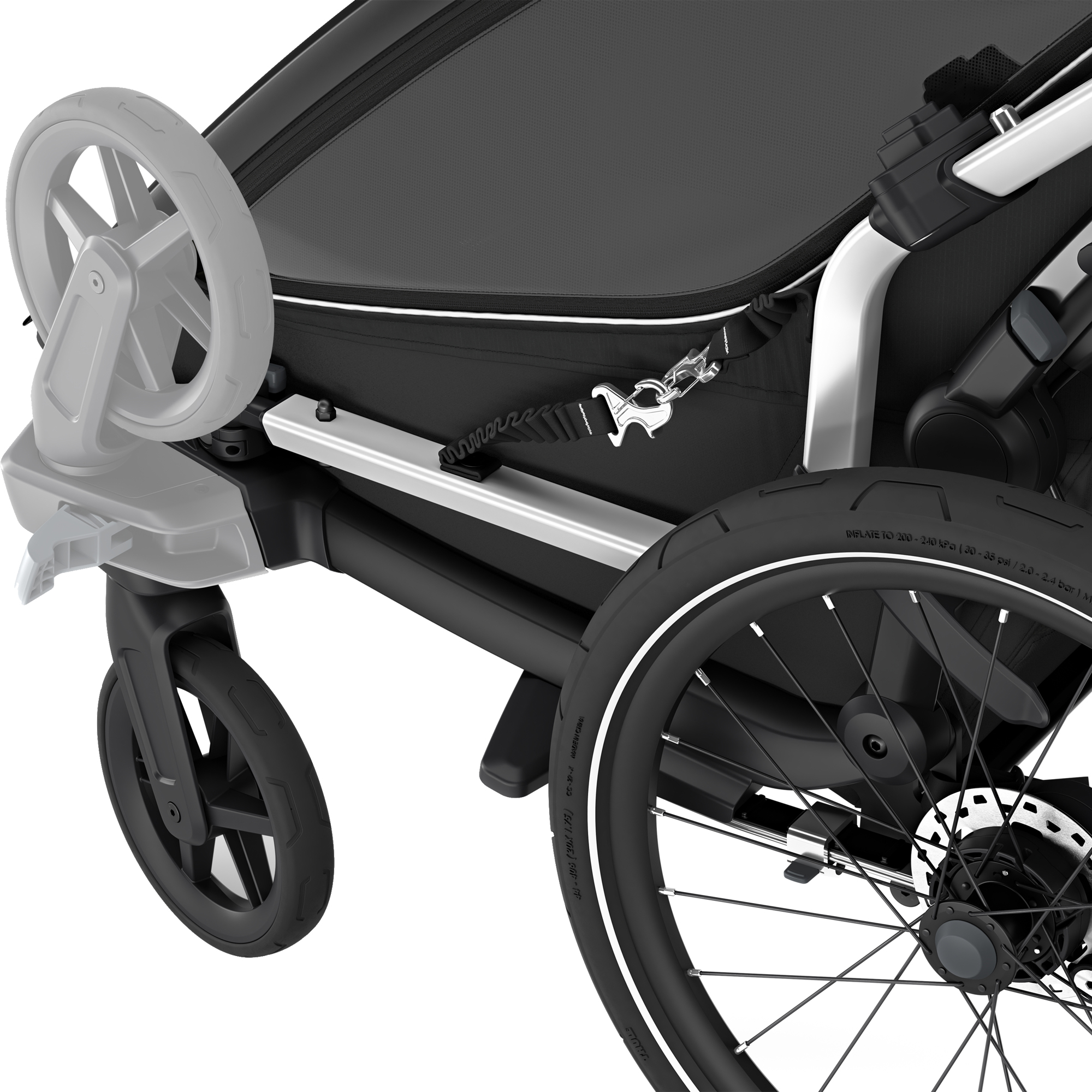 Chariot Sport 2 Single Bike Trailer 1Seat black