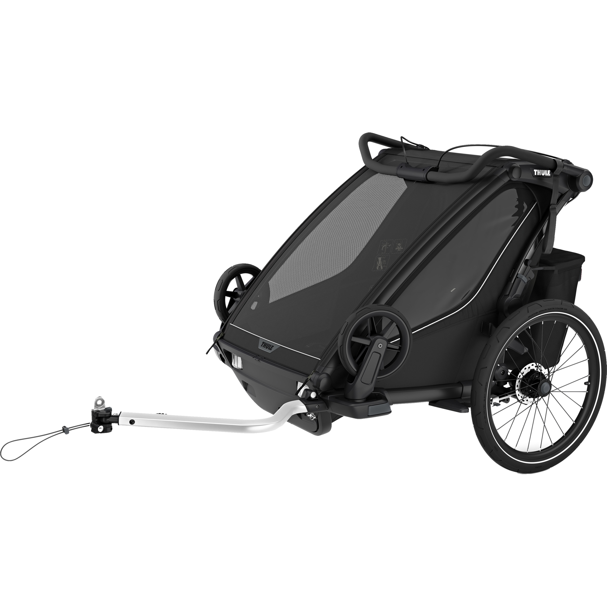 Chariot Sport 2 Double Fahrradanhänger 2 Sitzer black