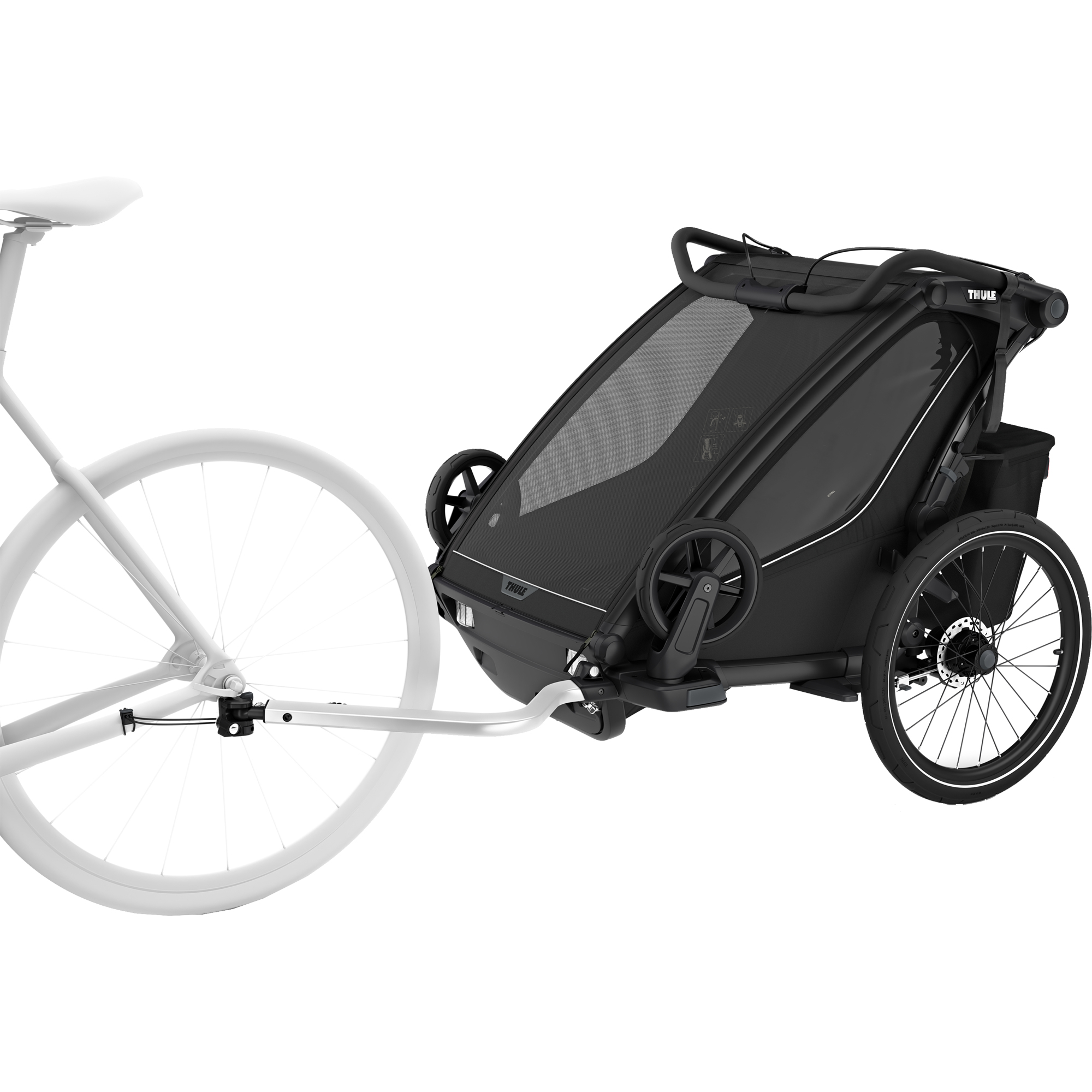 Chariot Sport 2 Double Fahrradanhänger 2 Sitzer black