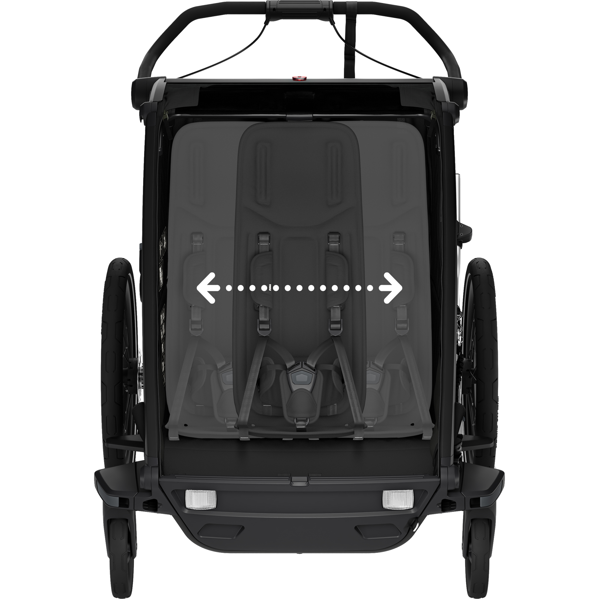 Chariot Sport 2 Double Fahrradanhänger 2 Sitzer black