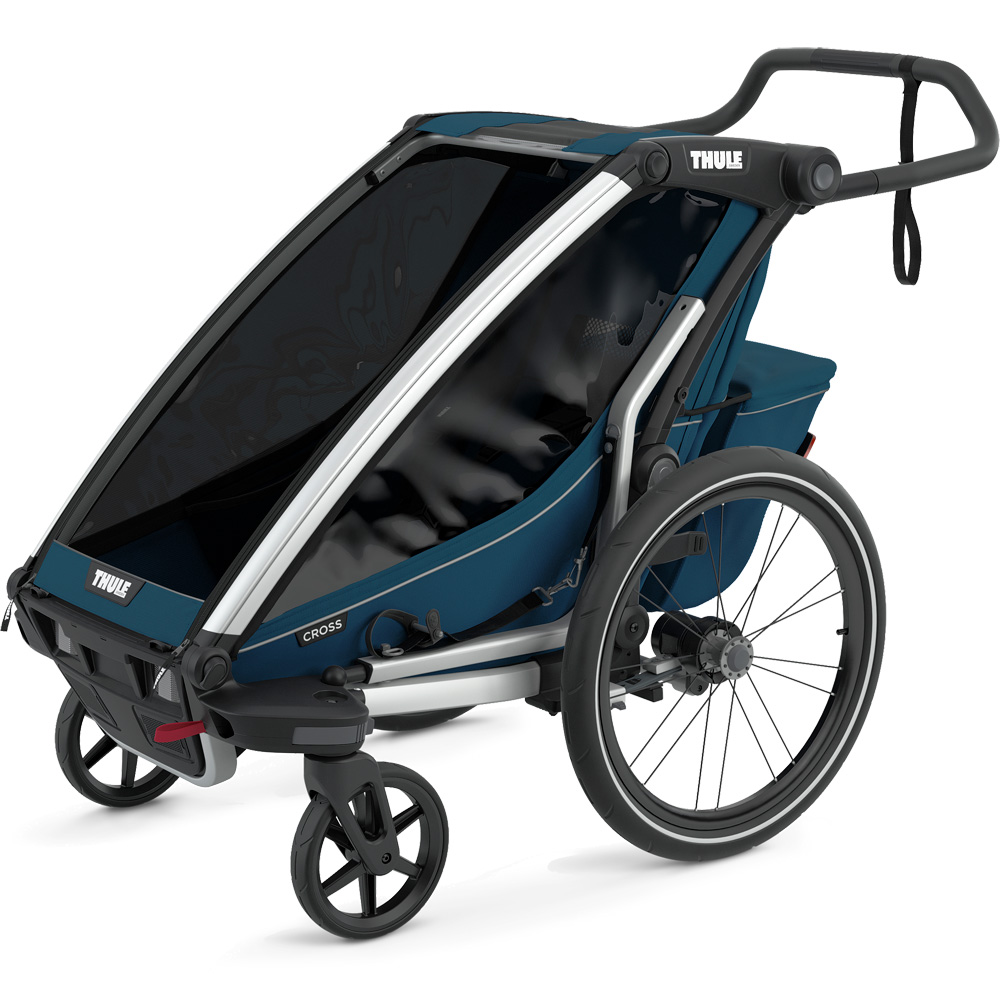 Chariot Cross Bike Trailer1 Seat majolica blue 2023