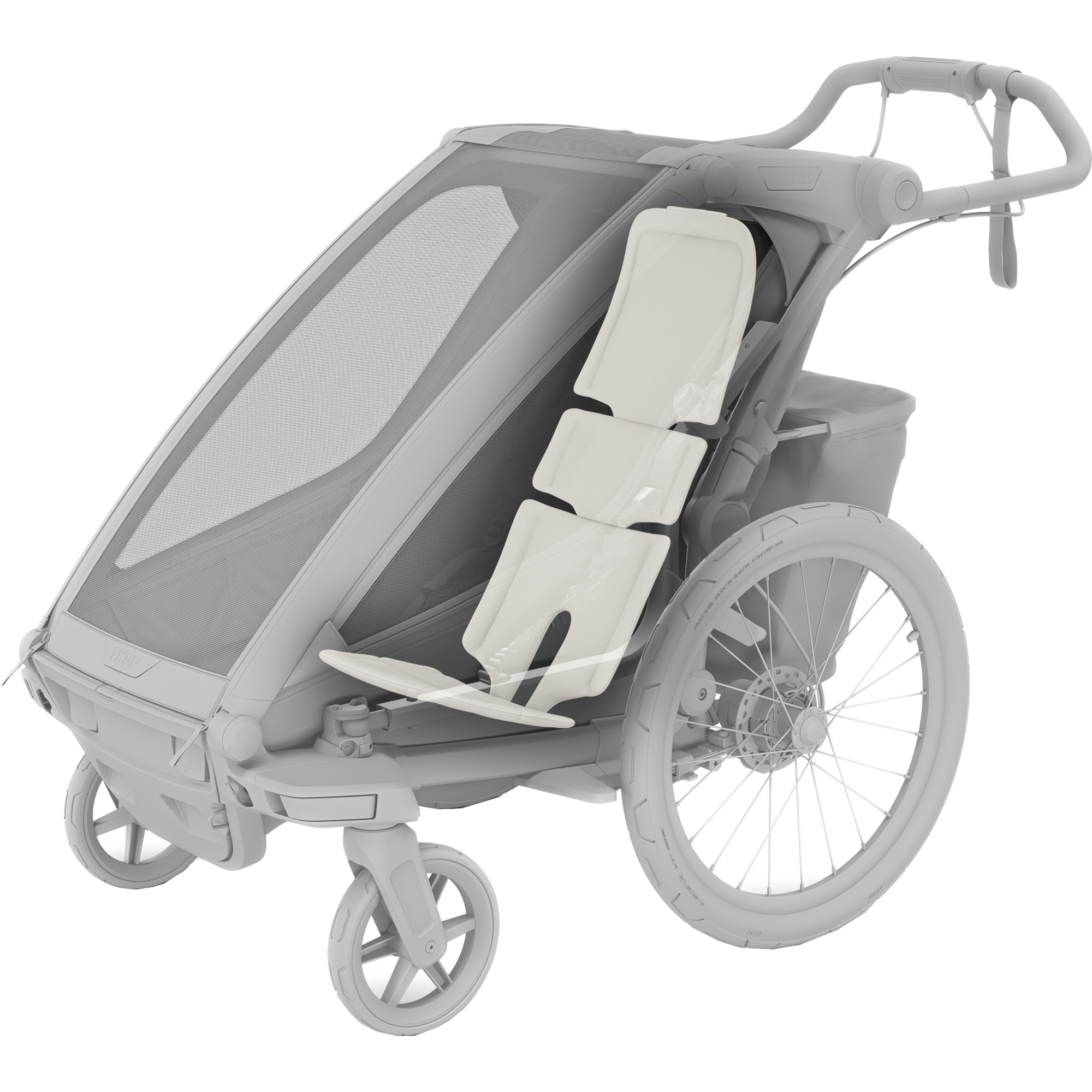 Seat Liner for Bike Trailer grey