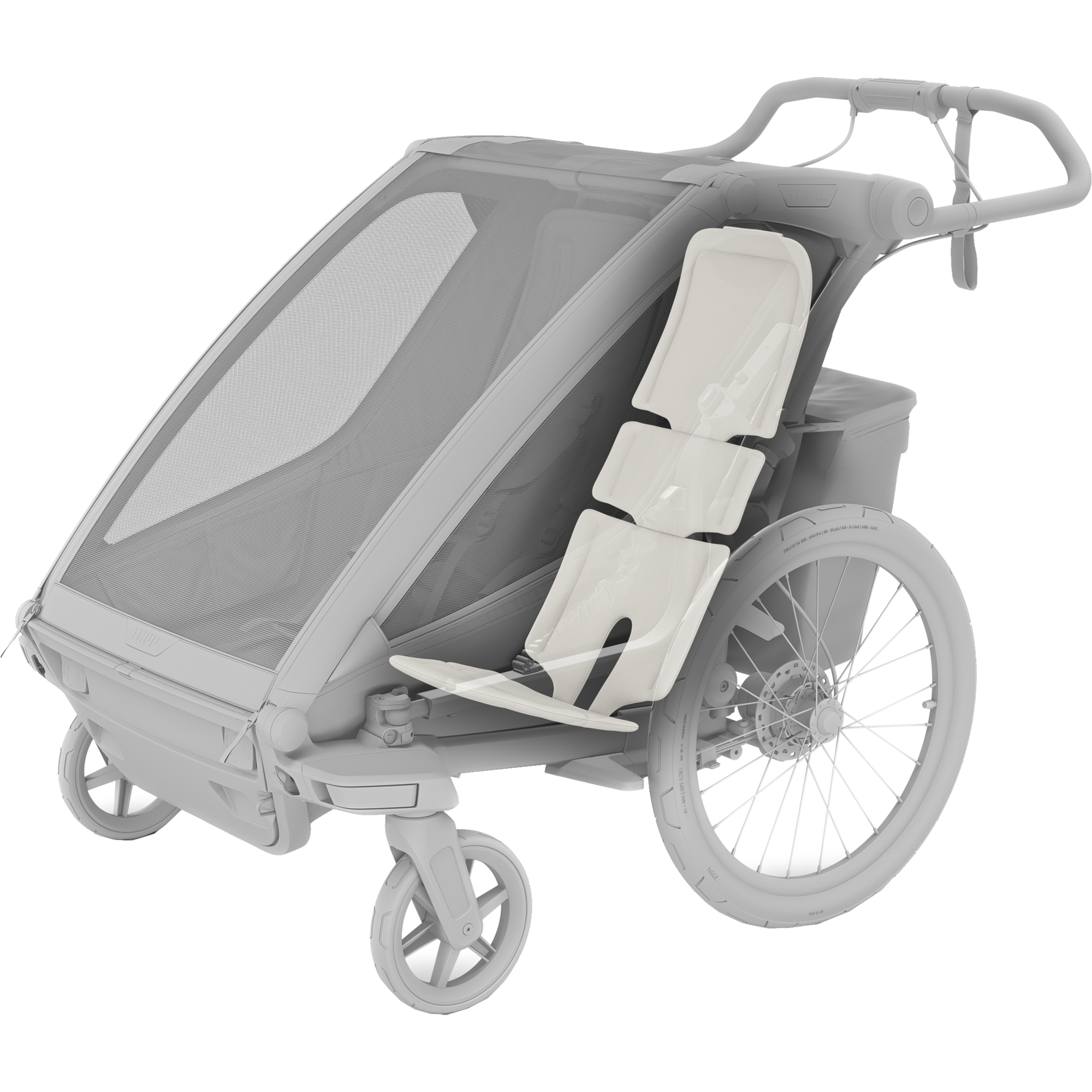 Seat Liner for Bike Trailer grey