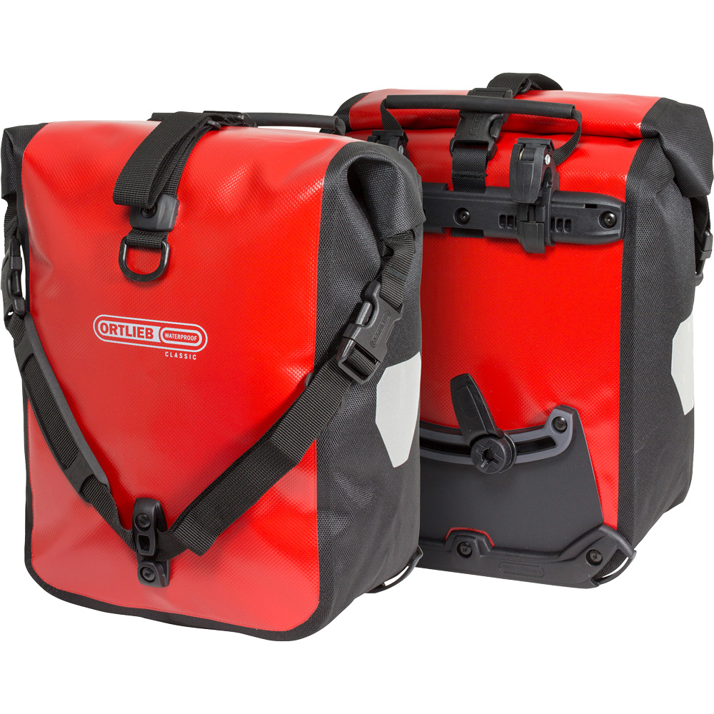 Sport-Roller 25l 2 Pieces Bicycle Bags red black