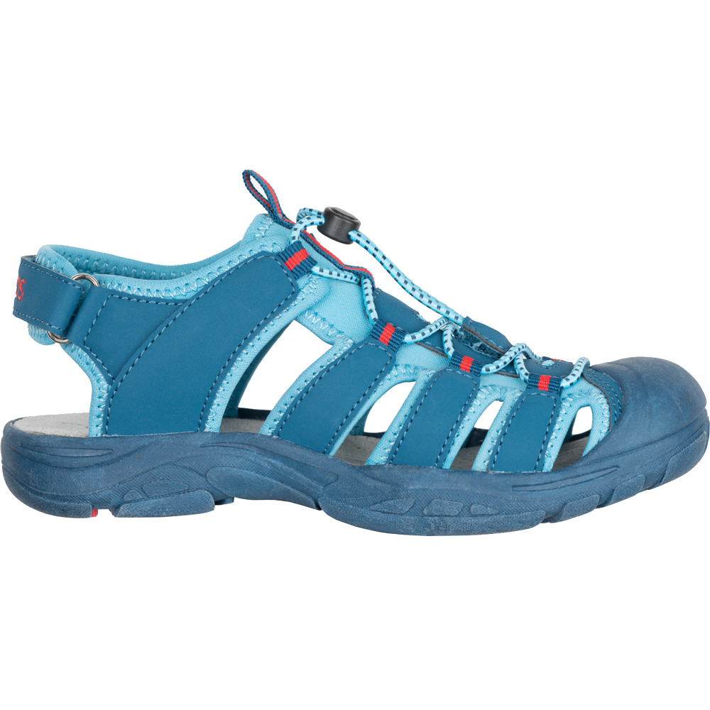 Kvalvika Sandal Kids dolphin blue spicy red