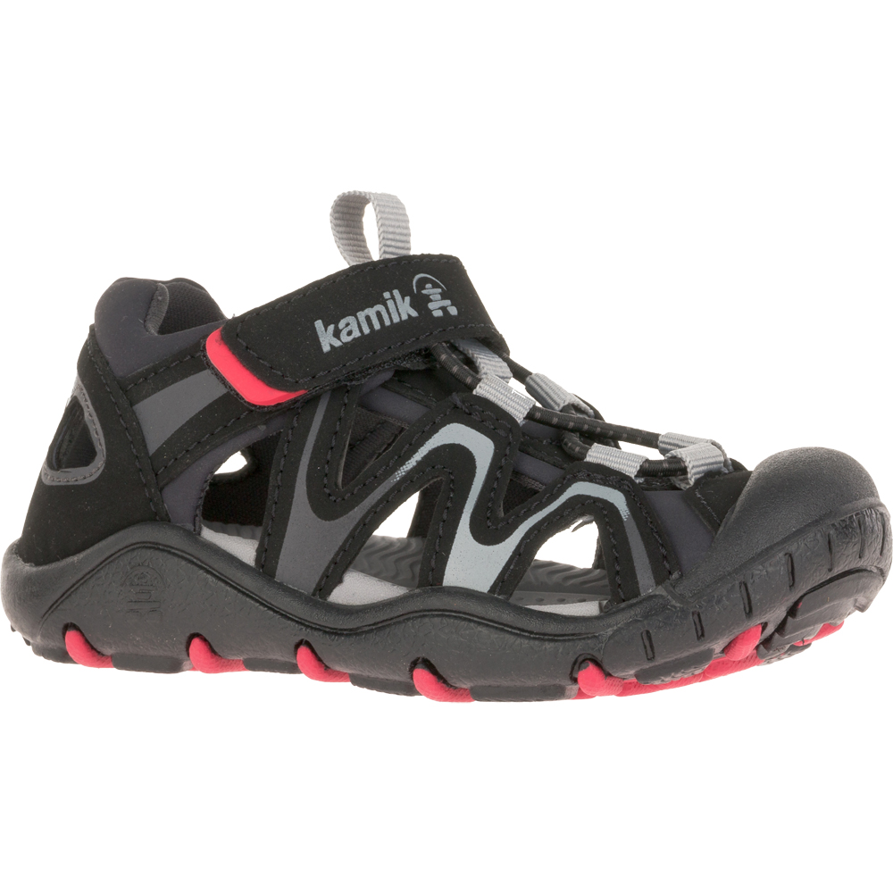 Kick Trekking Sandals Kids black charcoal