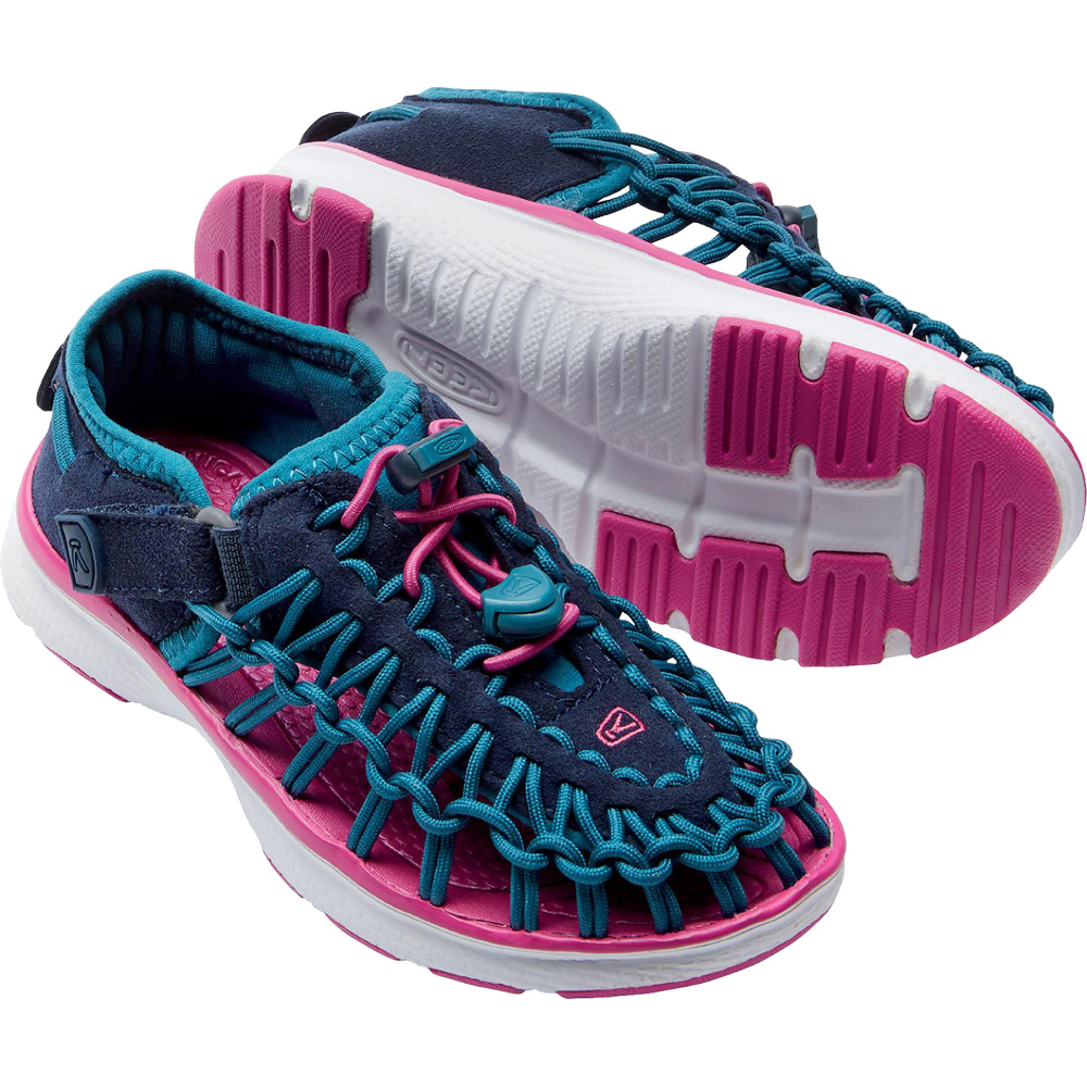 Uneek 02 Trekking Shoe Kids blue-pink