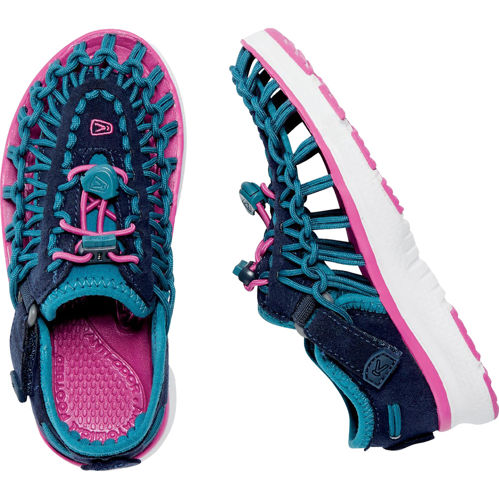 Uneek 02 Trekking Shoe Kids blue-pink