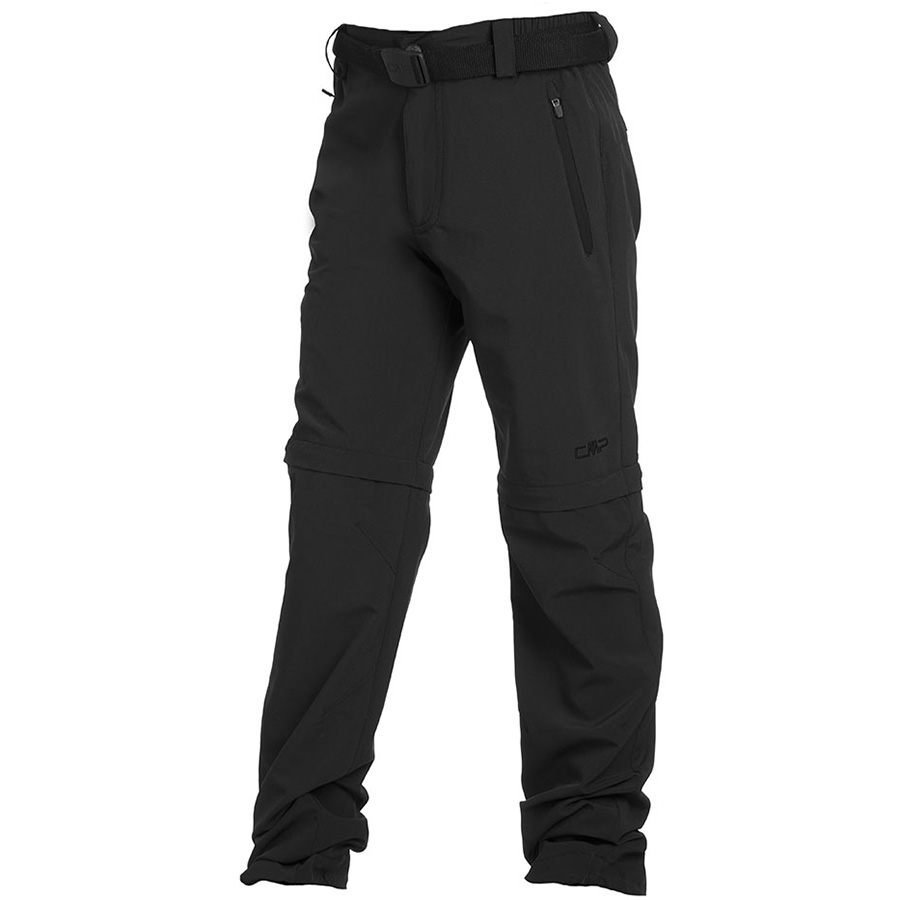 Stretch Long Zip Off Pants Boys antracite