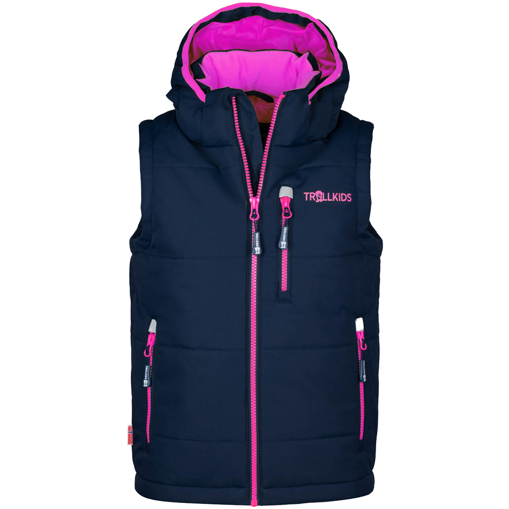 Narvik Vest Kids navy magenta