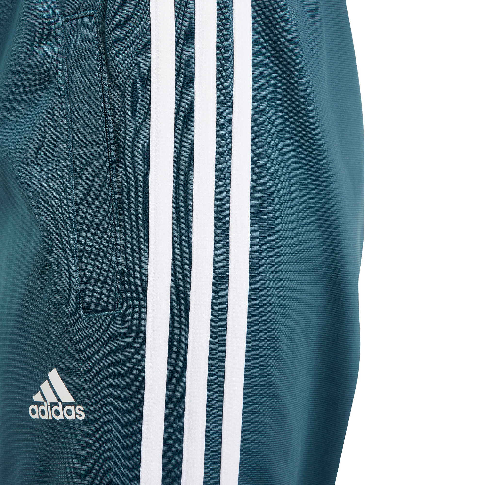 Essentials 3-Stripes Tracksuit Girls semi flash aqua