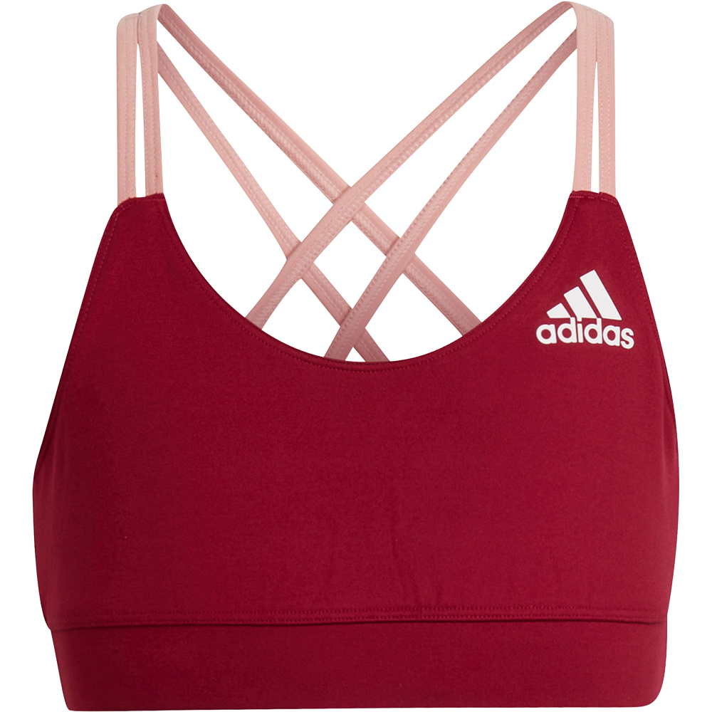 Aeroready Yoga Training Sports Bra Girls legacy burgundy