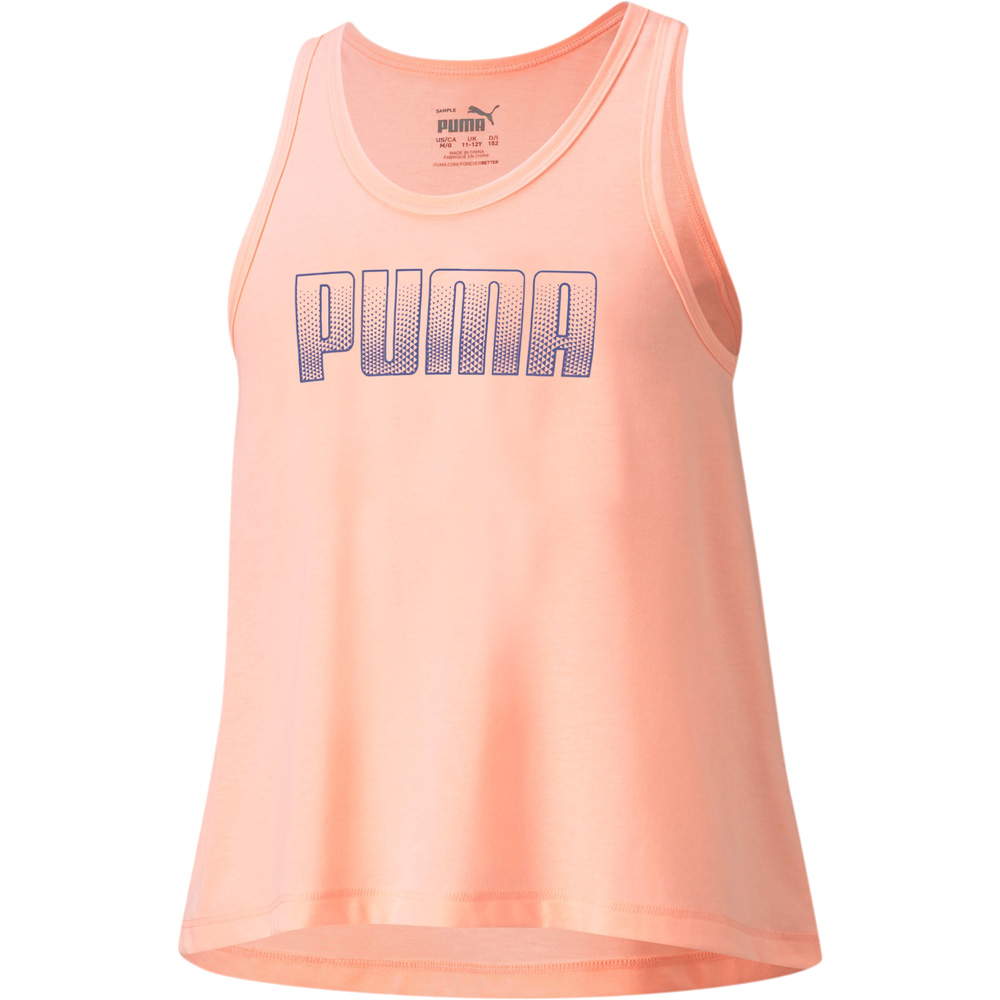 Runtrain Tanktop Mädchen elektro peach