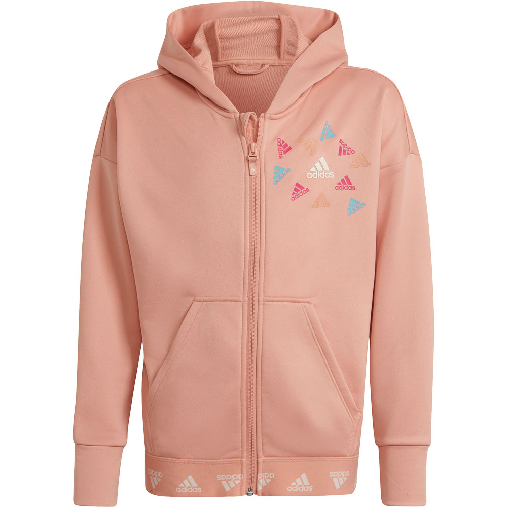 Aeroready Up2Move Training Loose Kapuzenjacke Mädchen ambient blush