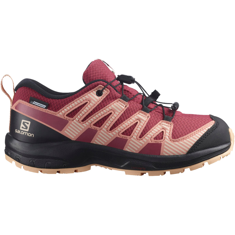 XA Pro V8 CSWP Wanderschuhe Junior earth red black almond cream