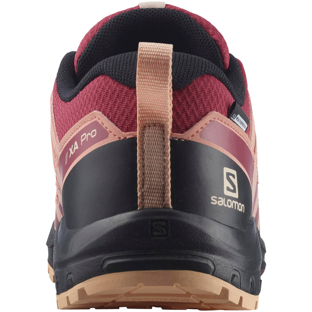 XA Pro V8 CSWP Wanderschuhe Junior earth red black almond cream