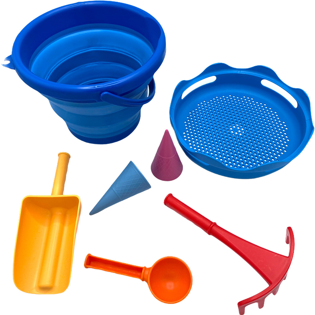 7in1 Sand Toys Set blau