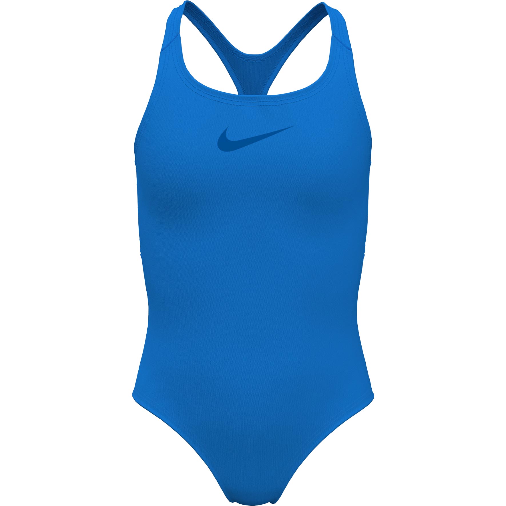 Racerback One Piece Swim Suit Girls blue