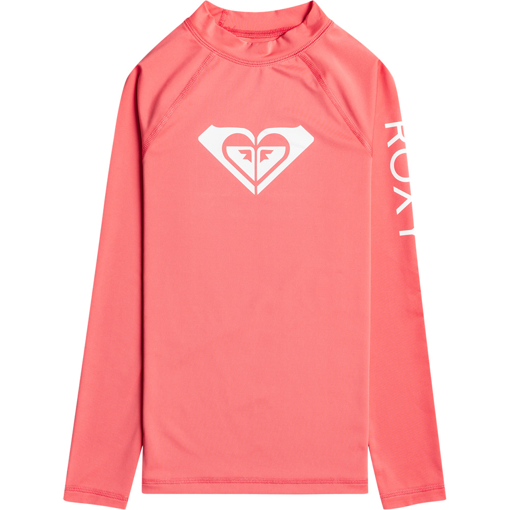 Whole Hearted Rashguard Girls sun kissed coral