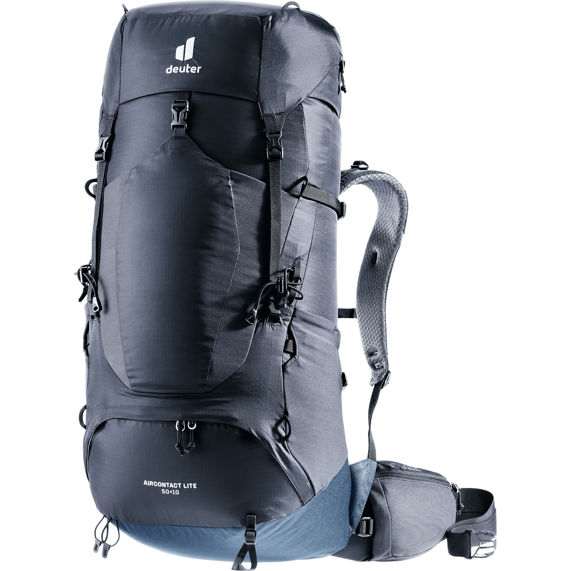 Aircontact Lite 50 + 10l Trekking Backpack black marine