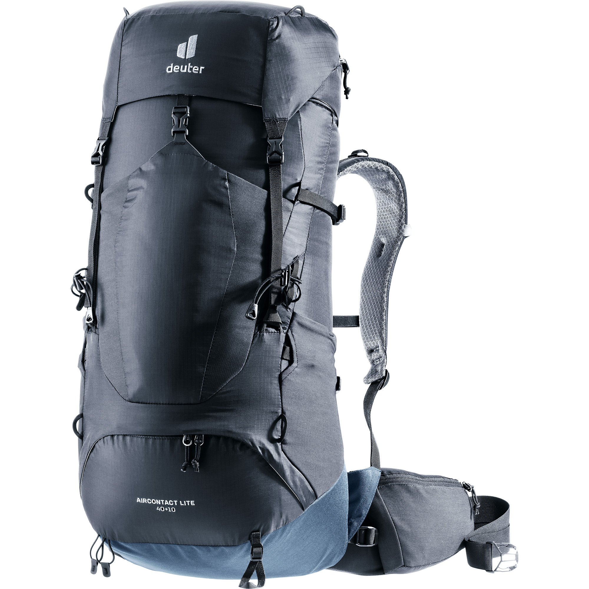 Aircontact Lite 40 + 10l Trekking Backpack black marine