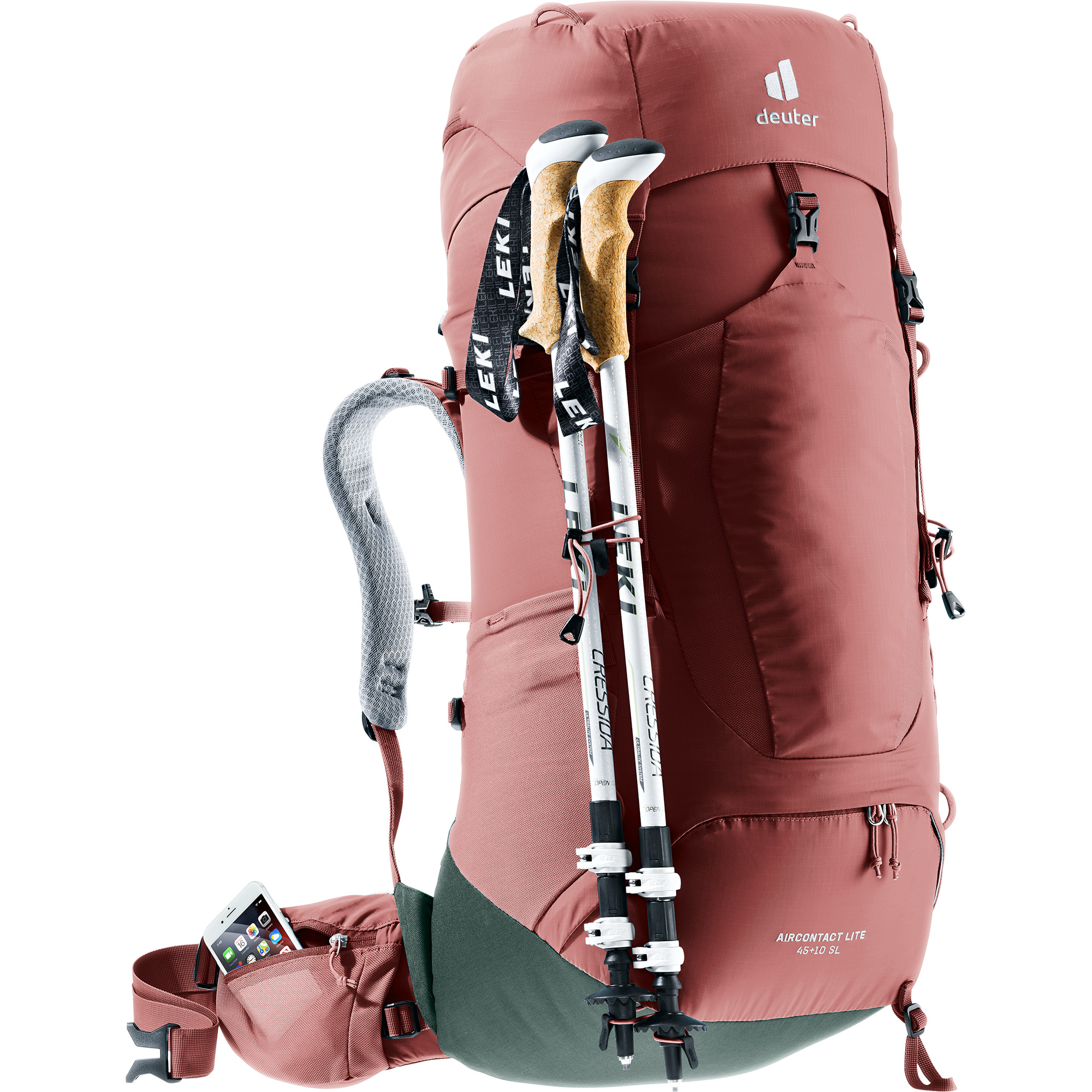 Aircontact Lite 45l + 10 SL Trekking Backpack Women caspia ivy