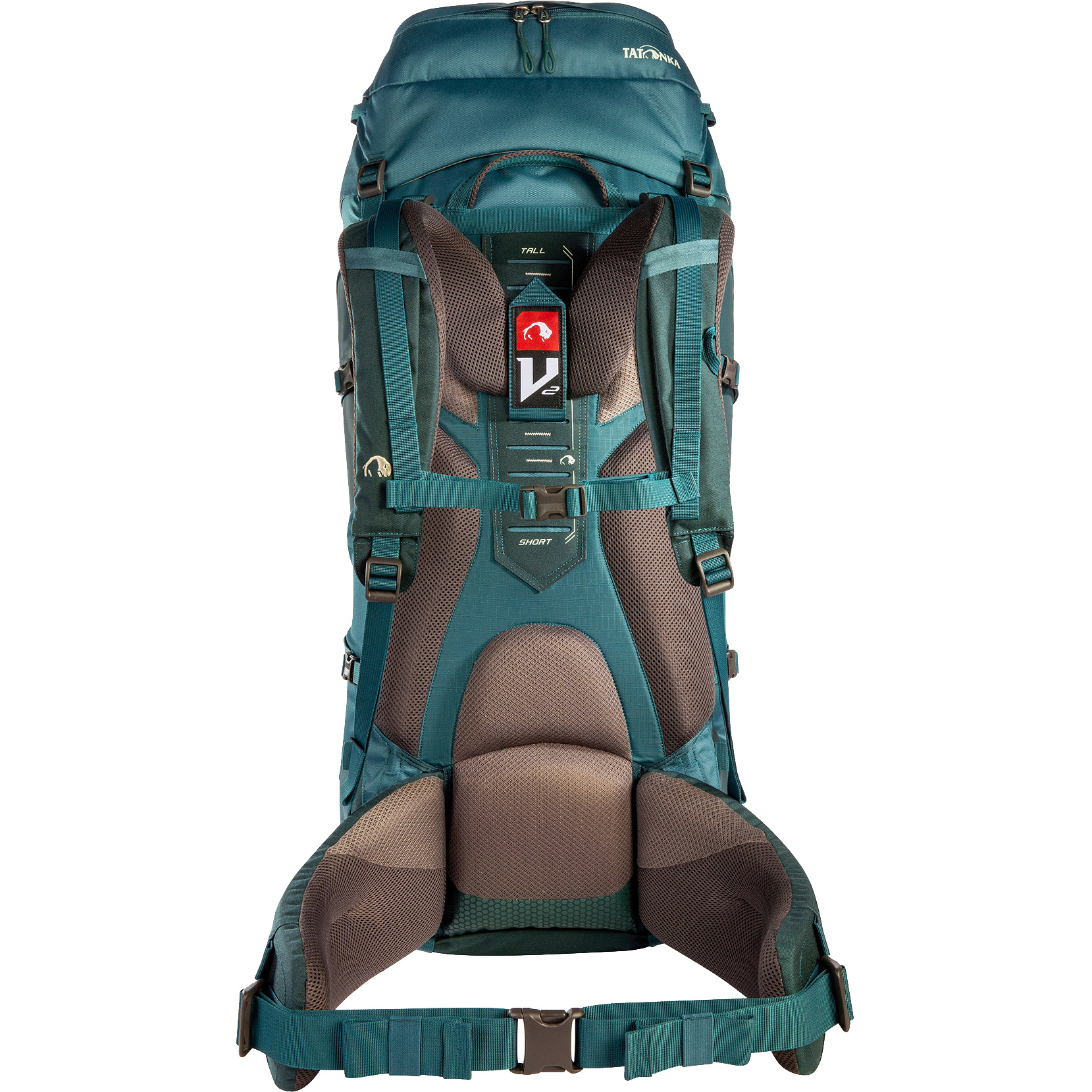 Yukon 70l+10l Trekking Backpack teal green