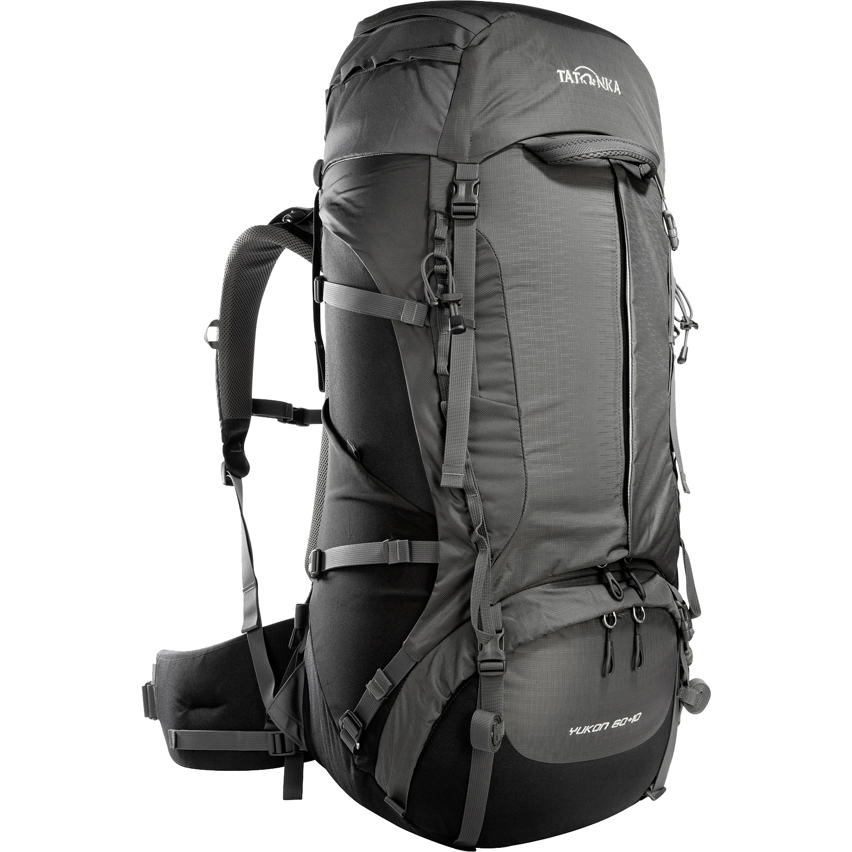 Yukon 60l+10l Trekking Backpack titan grey