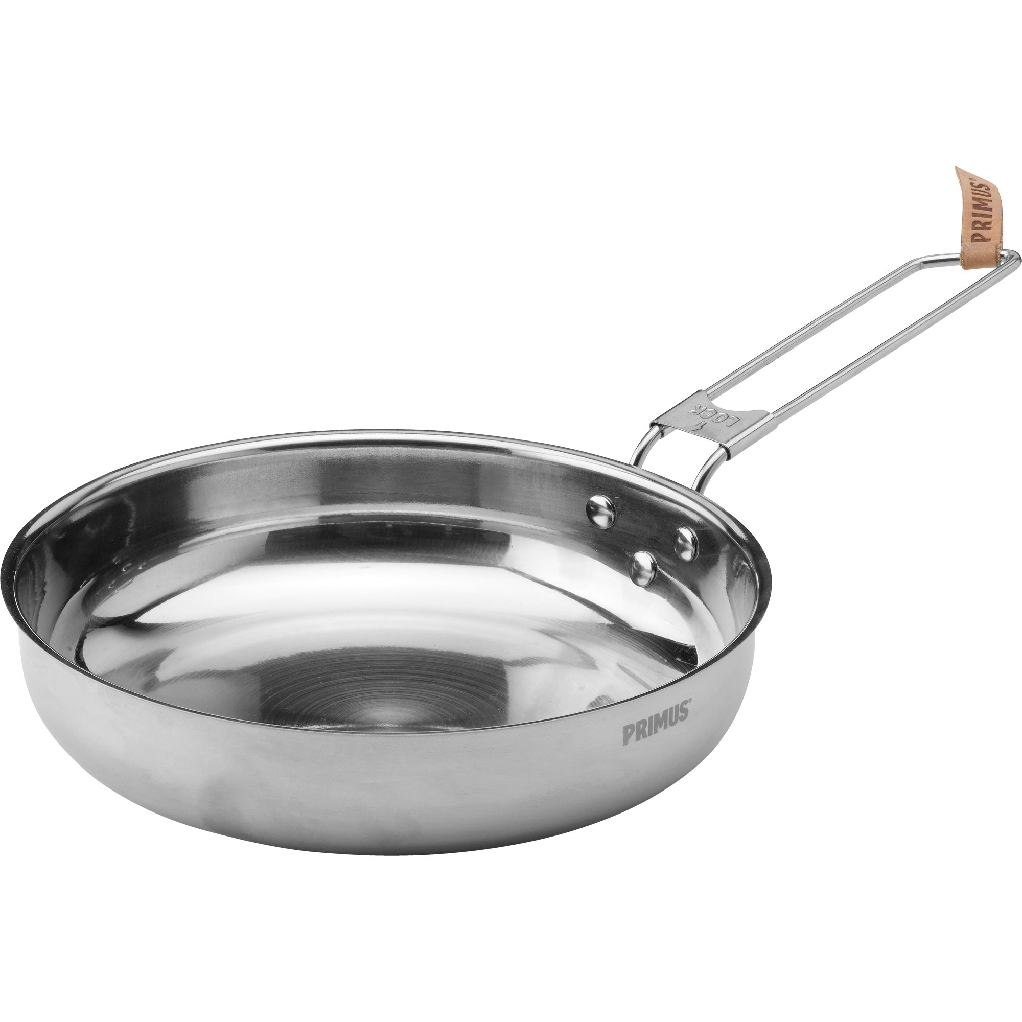 CampFire Frying Pan Stainless Steel 21cm Camping Pan grey